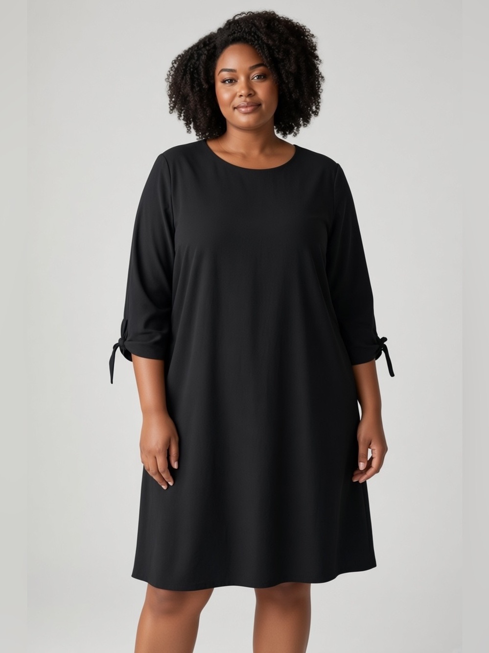 Tie-Sleeve shift dress